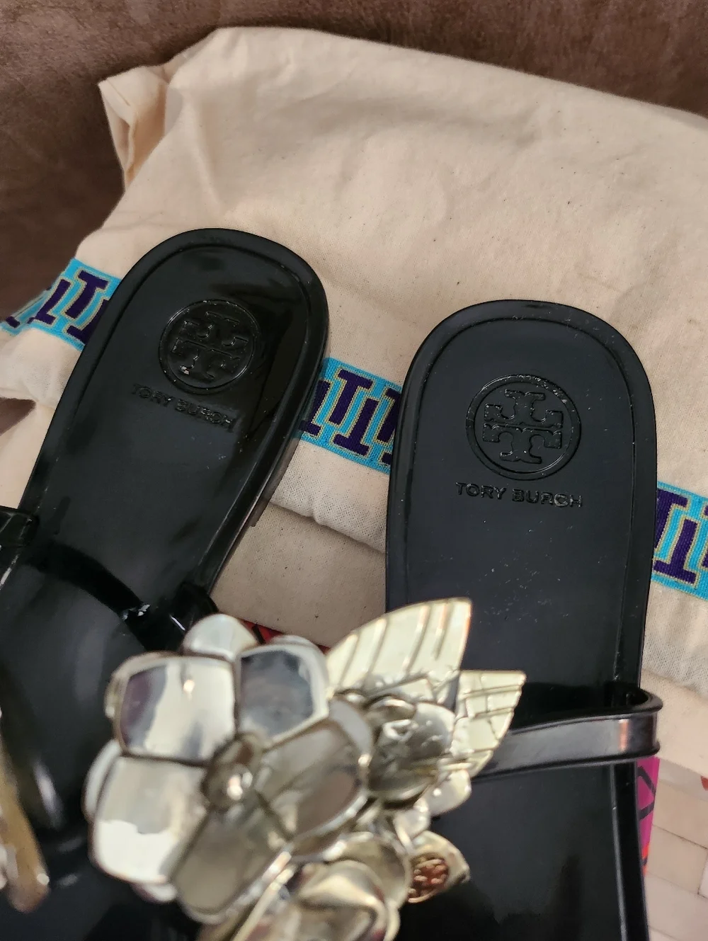 Tory Burch Blossom Jelly Thong Sandals size 7